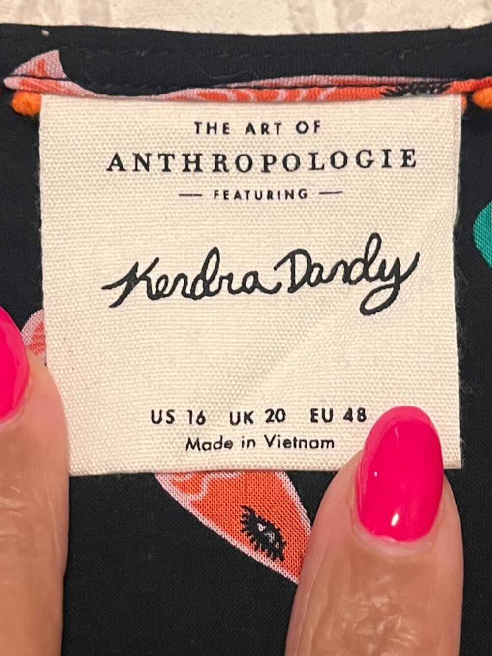 Anthropologie x Kendra Dandy Dreamer Buttondown; Size 16 - Picture 4 of 5
